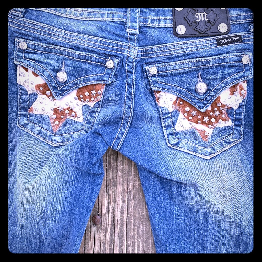 Miss Me Cowhide Bootcut